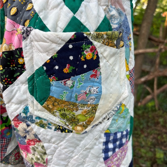 Colorful Patchwork Wide-Leg Pants - Picture 3 of 4